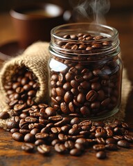Coffee Beans in a Jar