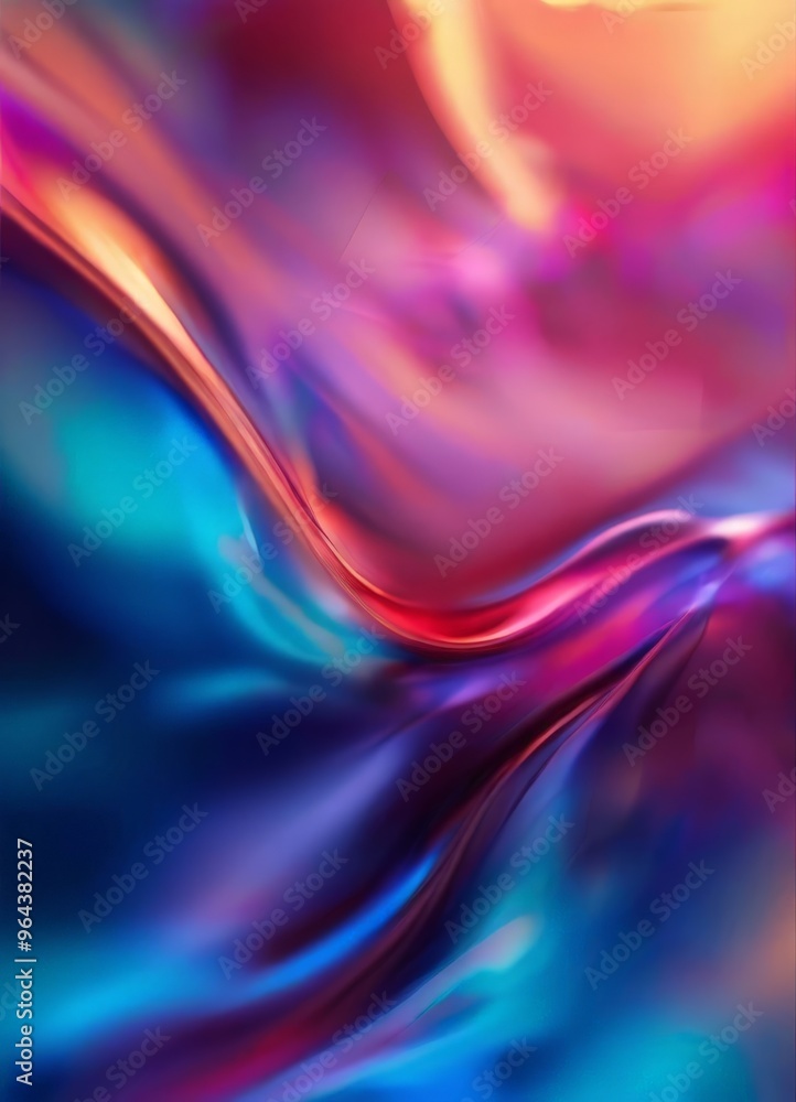 Aufkleber vibrant abstract composition of swirling, multicolored lines and curves, creating a dynamic and visu