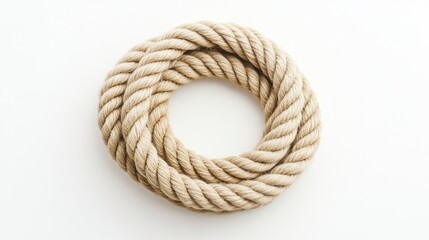 Rope white background. Generative AI