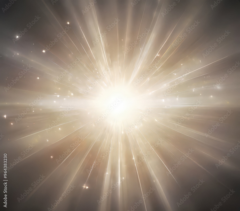 Aufkleber a radiant burst of light, radiating from the center and spreading outwards in a symmetrical pattern.