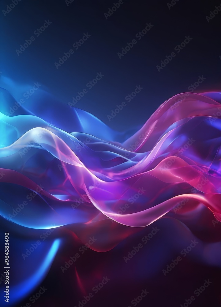 Aufkleber dynamic abstract composition of swirling, multicolored lines and shapes, creating a sense of movemen