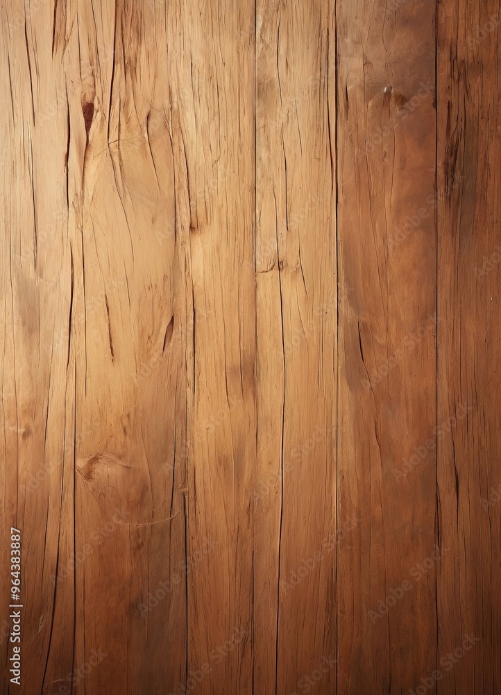 Poster a close-up view of a wooden surface with visible cracks and knots, giving it a textured and weathere