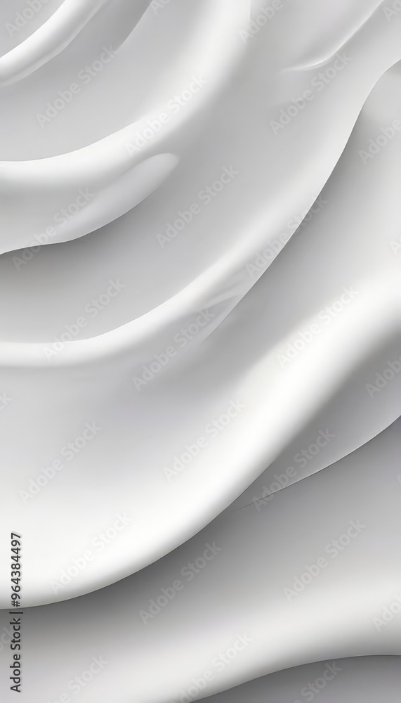 Poster close-up view of a white fabric surface, with the fabric appearing to be made of a soft, flowing mat
