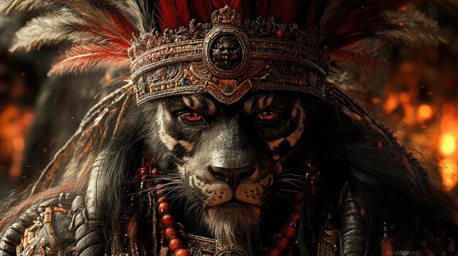 Tezcatlipoca: The Aztec God of Darkness Enveloped by Shadows for Mythological Illustrations
