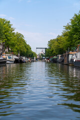bridge over the canals of Amsterdam