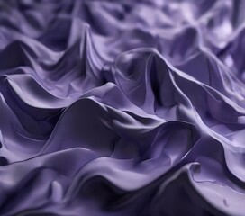 Obraz premium a close-up view of a fabric with a purple hue, exhibiting a textured and flowing appearance.
