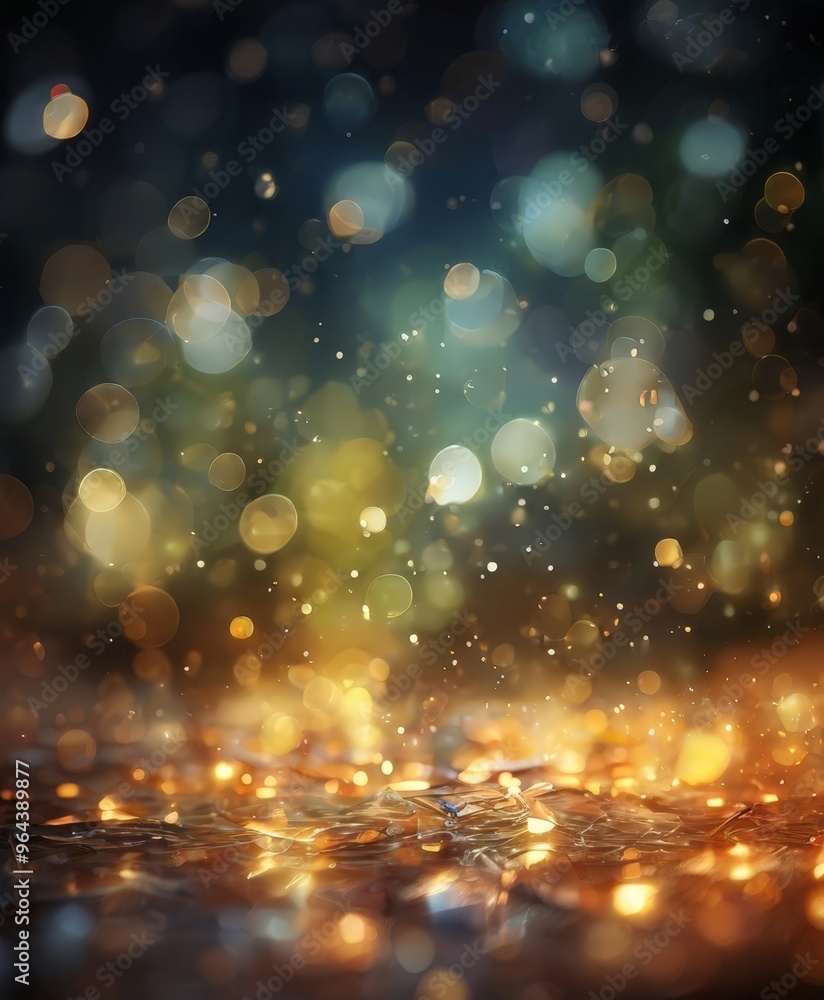 Poster blend of warm and cool tones, with a dark background that gradually transitions into a lighter shade