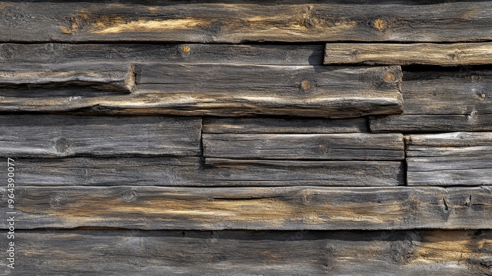 Poster Wood background texture. Generative AI