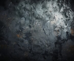a dark, textured surface with a mix of black, gray, and white colors, giving it a moody and dramatic appearance.