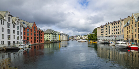 Centre of Ålesund, surrounded by the town’s beautiful Art Nouveau architecture