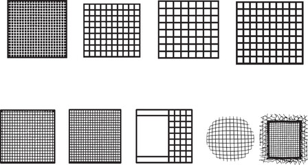 Patterns Artistic Silhouette Elements in Black