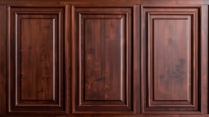 Elegant Mahogany Paneling, showcasing rich wood textures, enhancing a luxurious interior environment with warmth and sophistication, perfect for upscale design aesthetics.