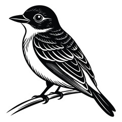 This is a cute bird vector with illustration