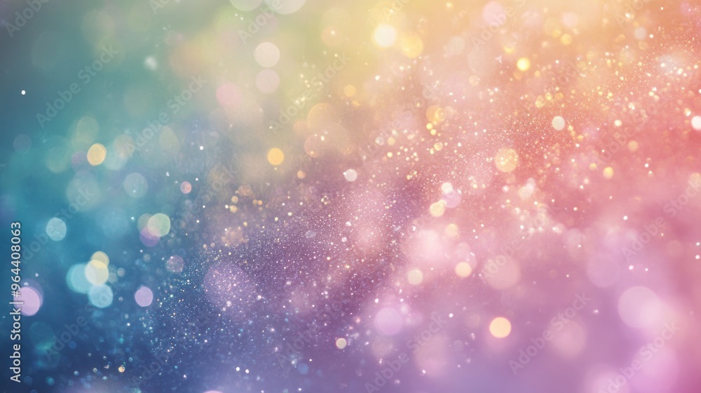 Poster abstract colorful bokeh background