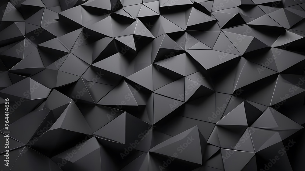 Poster geometric, abstract style illustration background with a three-dimensional layout with pattern of da