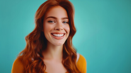 Fototapeta premium Radiant Smile with Perfect White Teeth