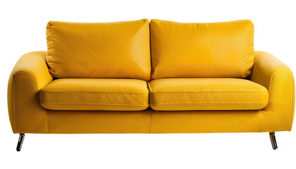 Fototapeta premium sofa isolated on transparent PNG background.