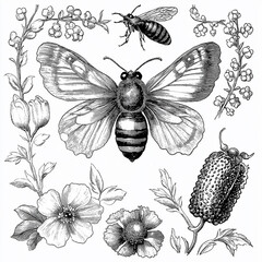 set of insects