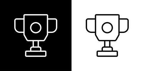 Trophy icon. Business icon. Online business. Black icon. Silhouette icon