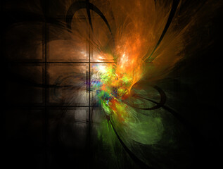 Imaginatory fractal abstract background Image