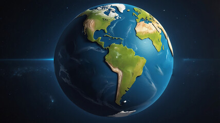 World Space Week abstract digital background design with the earth 
