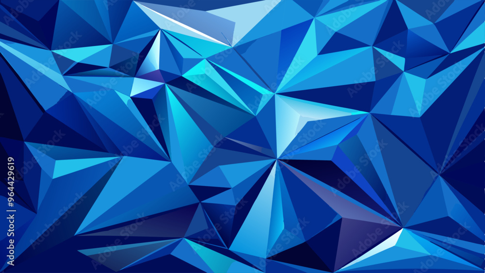 Canvas Prints abstract blue royal 3d polygonal background. vector illustration