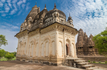 Pratapeshwar temple in khajuraho the group of monuments of hindu and jain temples in chhatarpur...