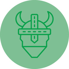 Viking Helmet Icon Design