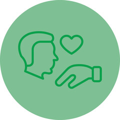 Hand Kiss Icon Design