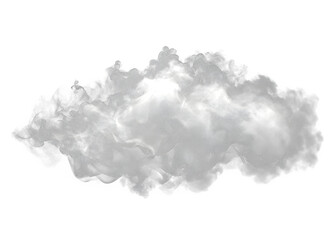 Cutout clean white cloud transparent backgrounds special effect 3d illustration