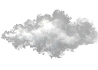 Cutout clean white cloud transparent backgrounds special effect 3d illustration