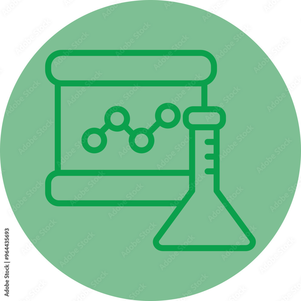 Poster laboratory analysis icon design