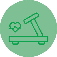 Treadmill Vector Icon Design