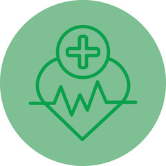 Heart Beat Vector Icon Design