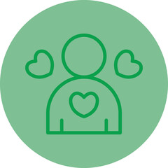 Self Love Vector Icon Design