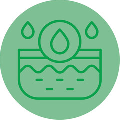 Oil Skin Vector Icon Design