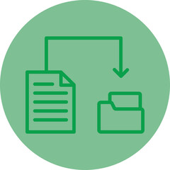 Data Migration Vector Icon Design