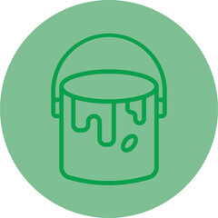 Paint Bucket Vector Icon Design