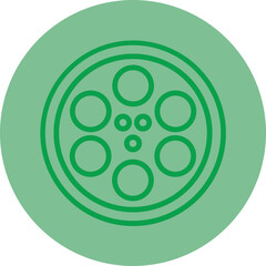 Film Reel Vector Icon Design