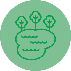 Pond Vector Icon Design