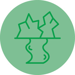 Estuary Vector Icon Design