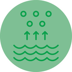 Evaporation Vector Icon Design