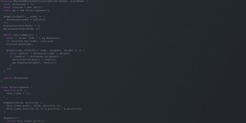Fototapeta premium Developer's IDE Screen Showing Random Programming Code