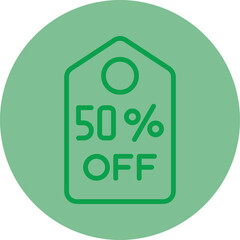 50 % Off Icon Design