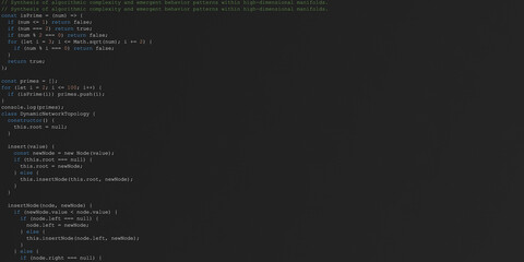 Coding Session: Random Lines of Code in Development Environment