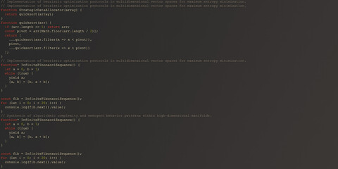IDE Interface with Random Code: Programmer's Workspace
