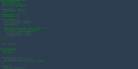 Programming Code on IDE Screen: Abstract Code Snippet
