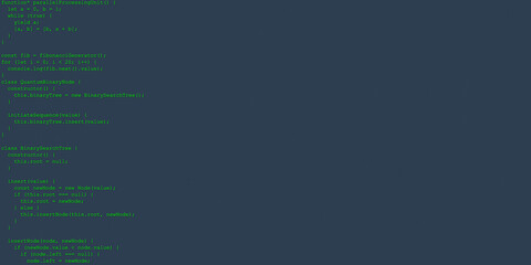 Programming Code on IDE Screen: Abstract Code Snippet