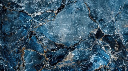 Fototapeta premium Blue and Black Granite Stone Texture on Marble Wall Surface