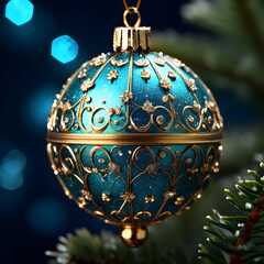 Christmas Tree Ornament Detailed